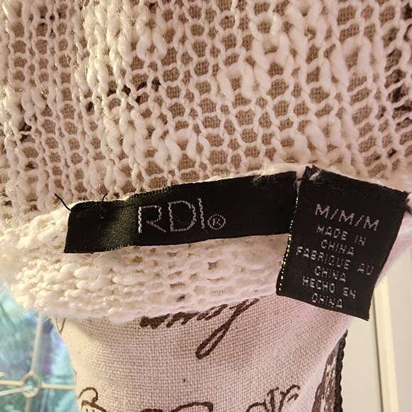 Cozy White Spring/Summer Beach Sweater M - Picture 5 of 6